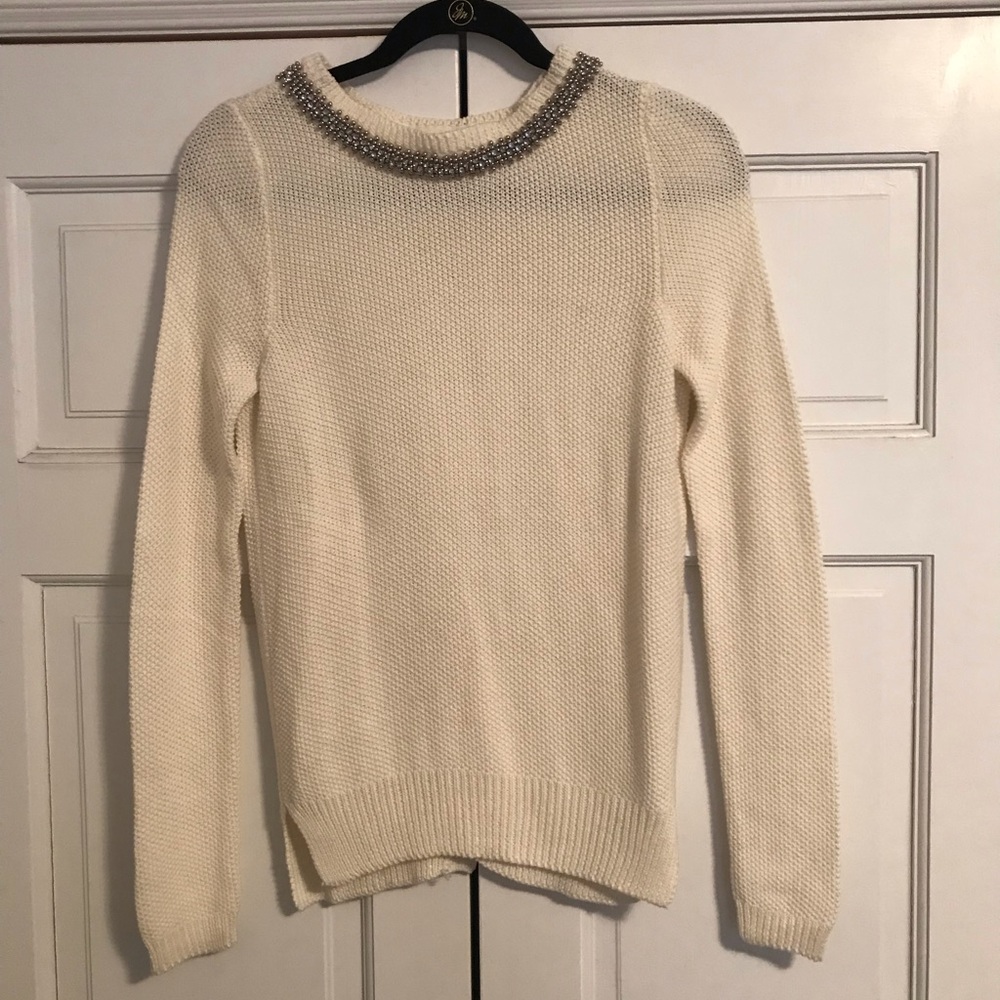 Detailed Open-Back Sweater